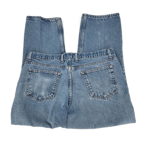 Saddlebred Mens Jeans 38x32 Blue Classic Straight Fit Distressed Denim Jeans - Picture 5 of 8